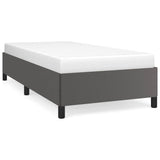 Vidaxl bedframe kunstleer grijs 90x190 cm