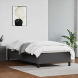 Vidaxl bedframe kunstleer grijs 90x200 cm