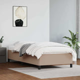 Vidaxl bedframe kunstleer cappuccinokleurig 100x200 cm