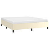 Vidaxl bedframe kunstleer crèmekleurig 160x200 cm