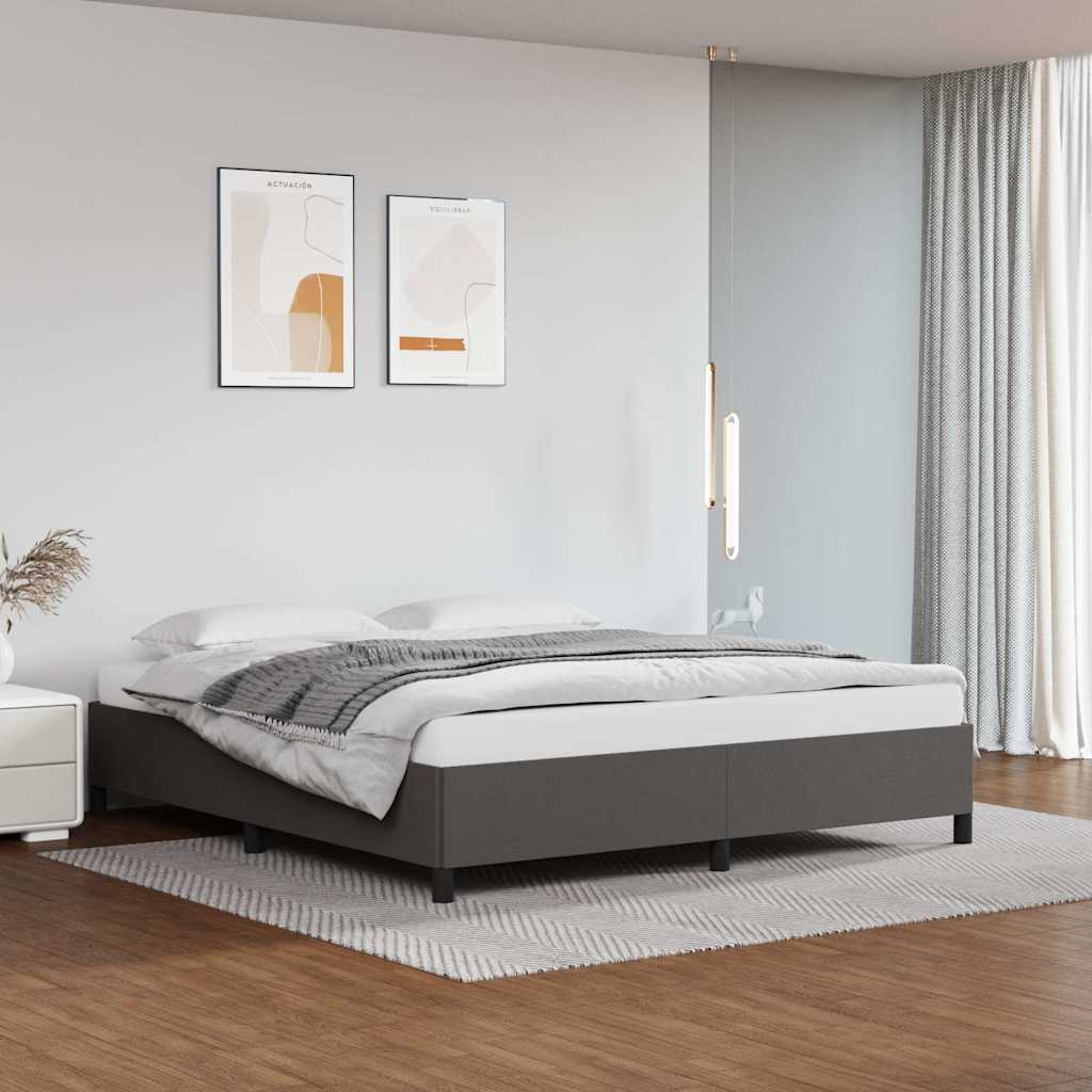 Vidaxl bedframe kunstleer grijs 180x200 cm