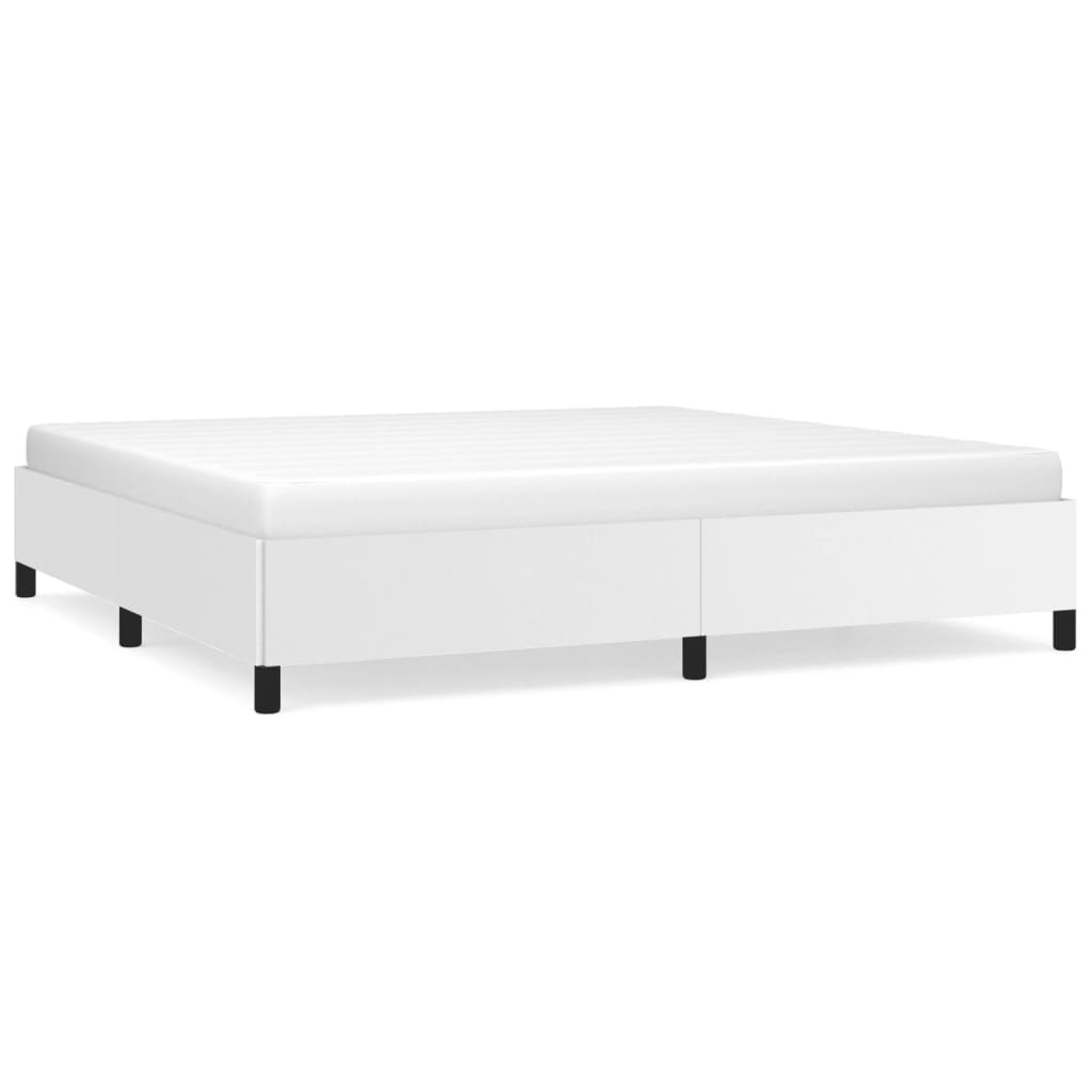 Vidaxl bedframe kunstleer wit 200x200 cm