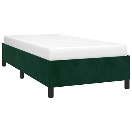 Vidaxl bedframe zonder matras 80x200 cm fluweel donkergroen