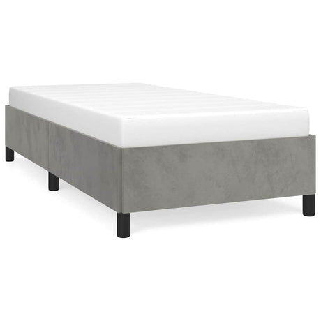 Vidaxl bedframe zonder matras 90x200 cm fluweel lichtgrijs