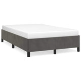 Vidaxl bedframe zonder matras 120x200 cm fluweel donkergrijs