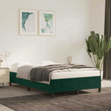 Vidaxl bedframe zonder matras 120x200 cm fluweel donkergroen