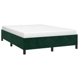 Vidaxl bedframe zonder matras 140x190 cm fluweel donkergroen