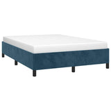 Vidaxl bedframe zonder matras 140x190 cm fluweel donkerblauw
