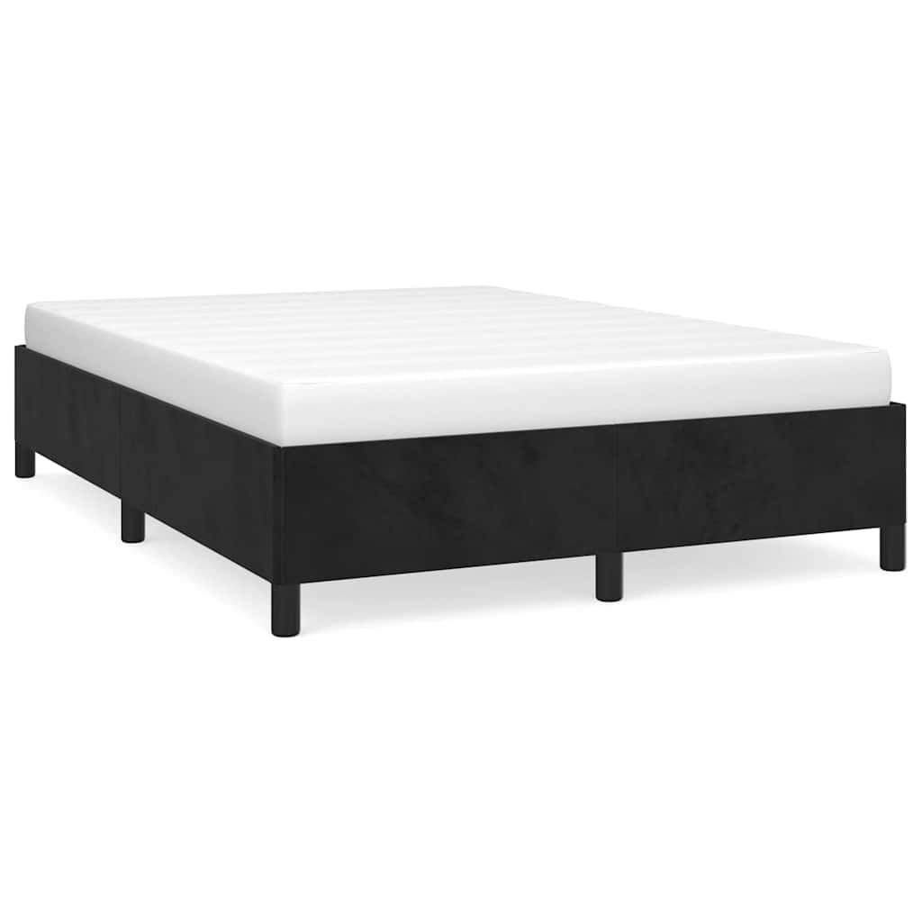 Vidaxl bedframe zonder matras 140x200 cm fluweel zwart