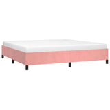 Vidaxl bedframe fluweel roze 200x200 cm