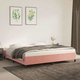 Vidaxl bedframe fluweel roze 200x200 cm