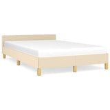 Vidaxl bedframe zonder matras 120x200 cm stof crèmekleurig