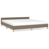 Vidaxl bedframe zonder matras stof taupe 160x200 cm