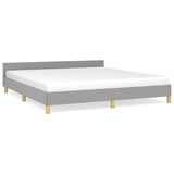 Vidaxl bedframe zonder matras stof lichtgrijs 180x200 cm
