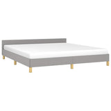 Vidaxl bedframe zonder matras stof lichtgrijs 180x200 cm