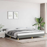 Vidaxl bedframe zonder matras stof donkergrijs 200x200 cm