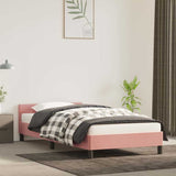Vidaxl bedframe met hoofdeinde zonder matras 80x200 cm fluweel roze
