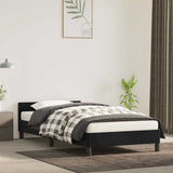 Vidaxl bedframe met hoofdeinde zonder matras 90x200 cm fluweel zwart