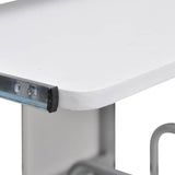 Vidaxl computerbureau 110x52x88,5 cm bewerkt hout wit