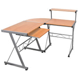 Vidaxl hoekbureau 132x112x99 cm bewerkt hout bruin