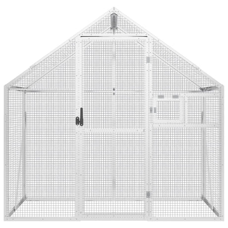 Vidaxx Voliere 179x100x185 m Aluminium Silber