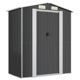 Vidaxl jardin hangar 192x108x223 cm anthracite en acier galvanisé -colore