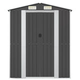 Vidaxl jardin hangar 192x108x223 cm anthracite en acier galvanisé -colore