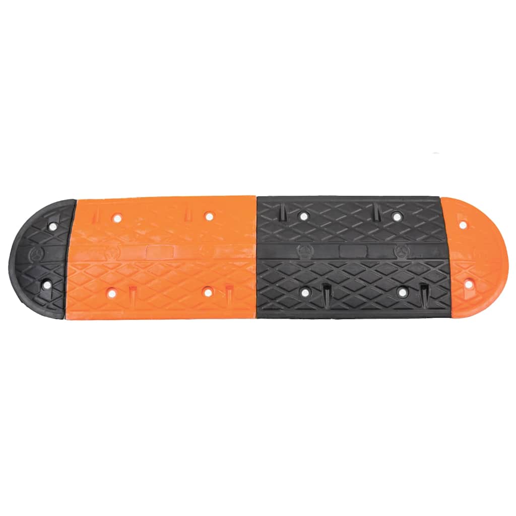 Vidaxl Speed ​​Bump 129x32.5x4 Gummi gelb und schwarz