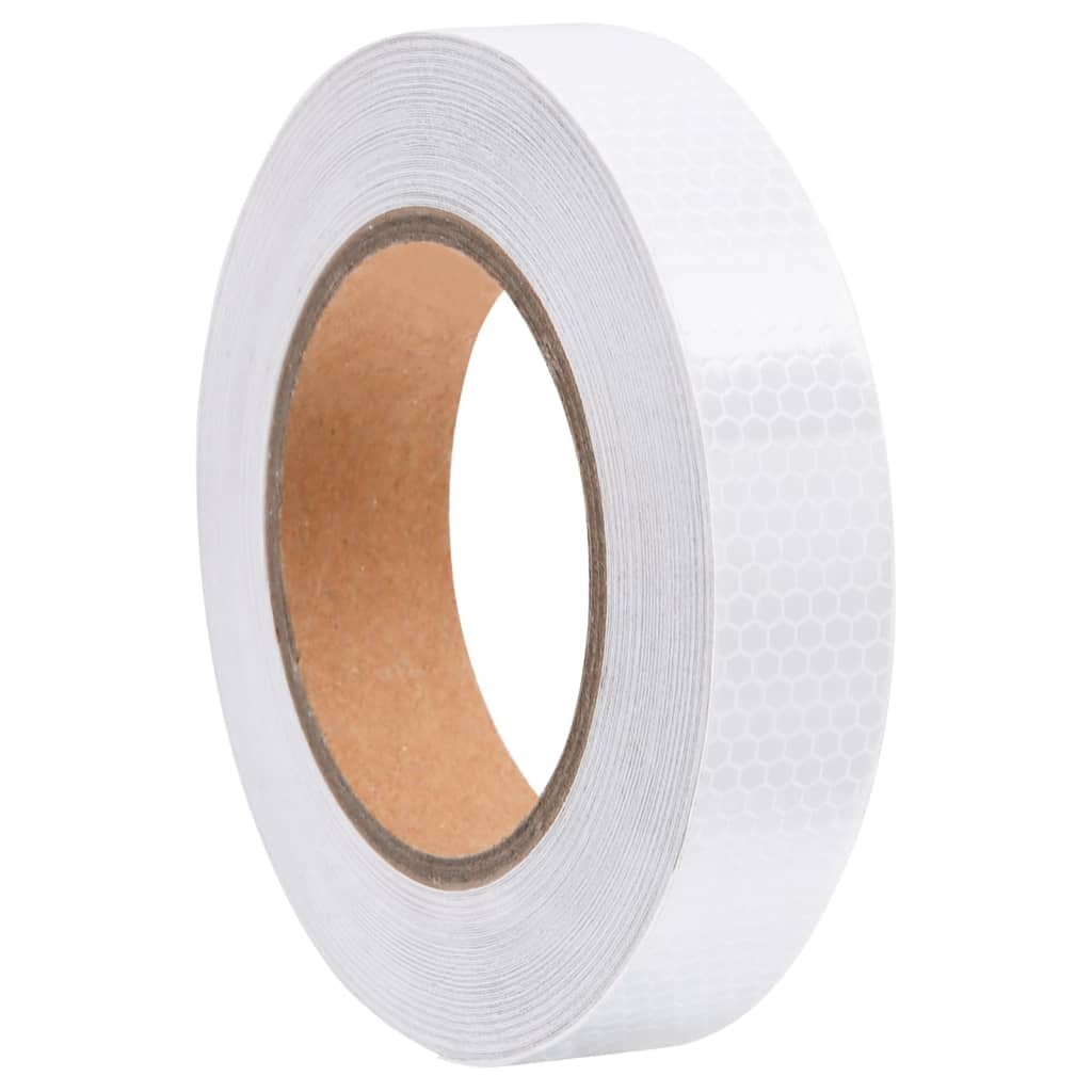 Vidaxl reflekterende tape 2.5 cm x 20 m PVC hvit