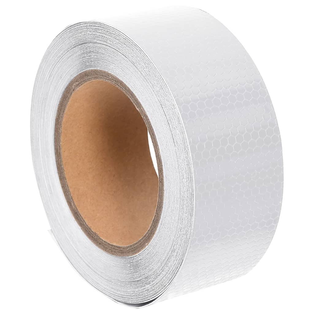 Vidaxl reflekterende tape 5 cm x 20 m PVC hvit