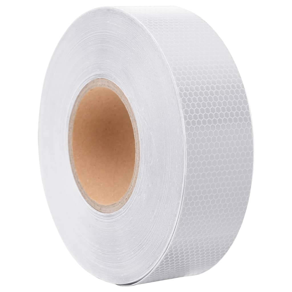 Vidaxl reflekterende tape 5 cm x 50 m PVC hvit