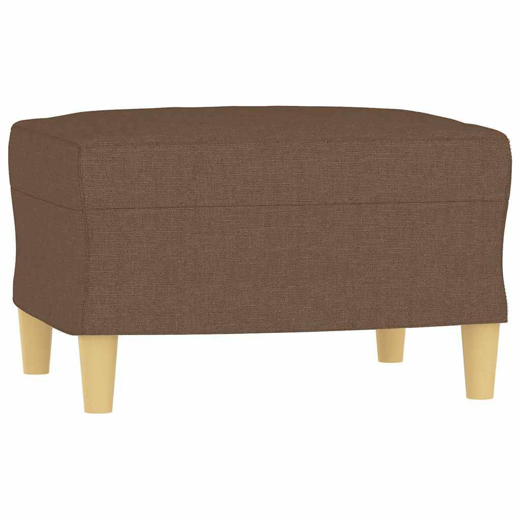 Vidaxl voetenbank 60x50x41 cm stof bruin
