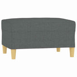 Vidaxl voetenbank 70x55x41 cm stof donkergrijs