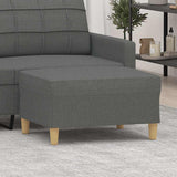 Vidaxl voetenbank 70x55x41 cm stof donkergrijs