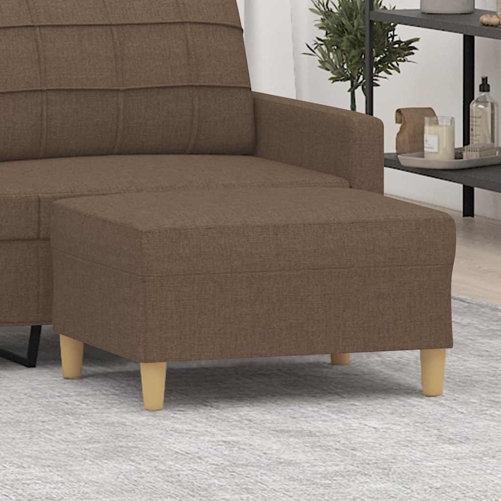Vidaxl voetenbank 70x55x41 cm stof bruin