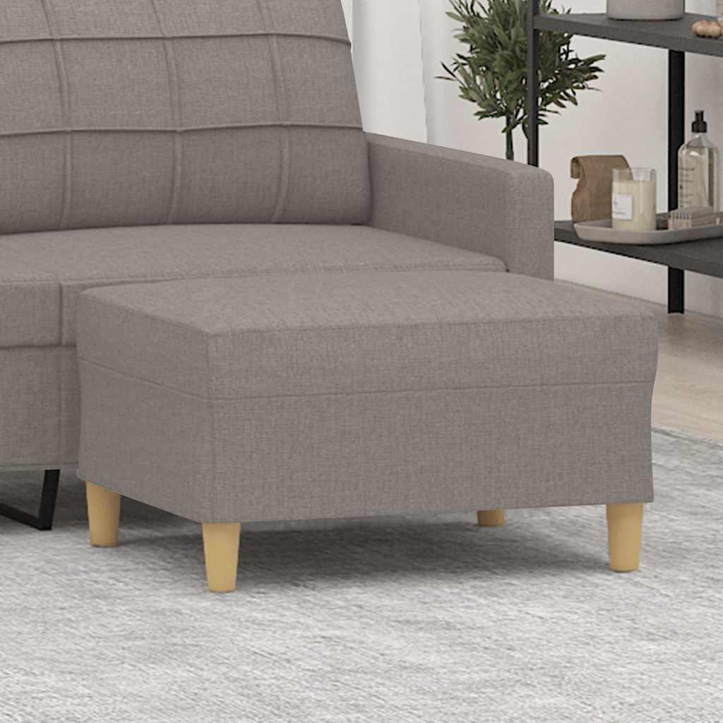 Vidaxl voetenbank 70x55x41 cm stof taupe