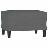 Vidaxl voetenbank 60x50x41 cm stof donkergrijs