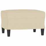 Vidaxl voetenbank 60x50x41 cm stof crèmekleurig