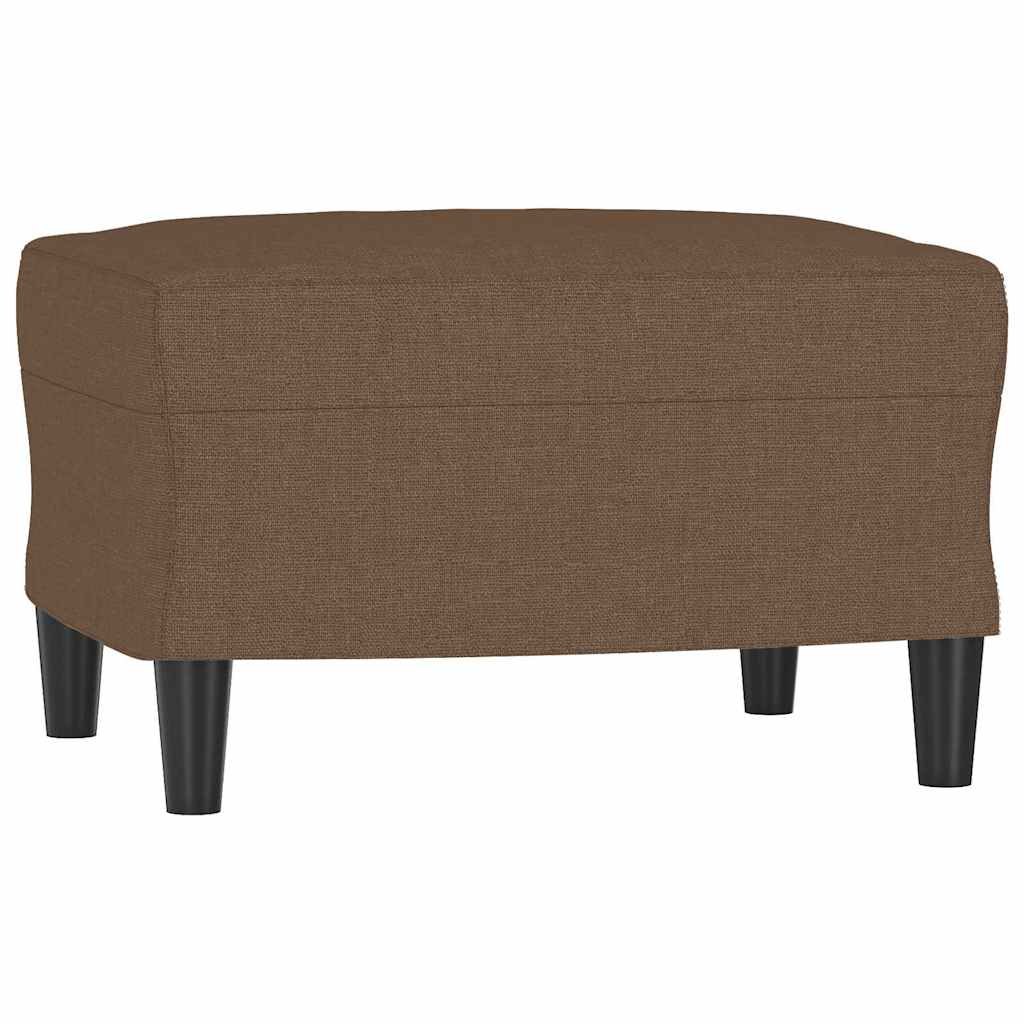 Vidaxl voetenbank 60x50x41 cm stof bruin
