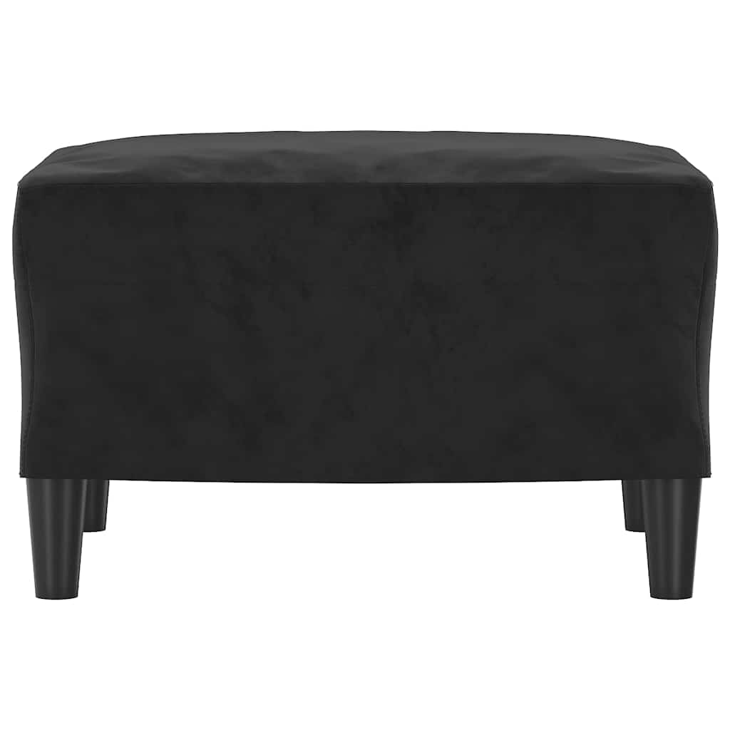 Vidaxl voetenbank 60x50x41 cm fluweel zwart