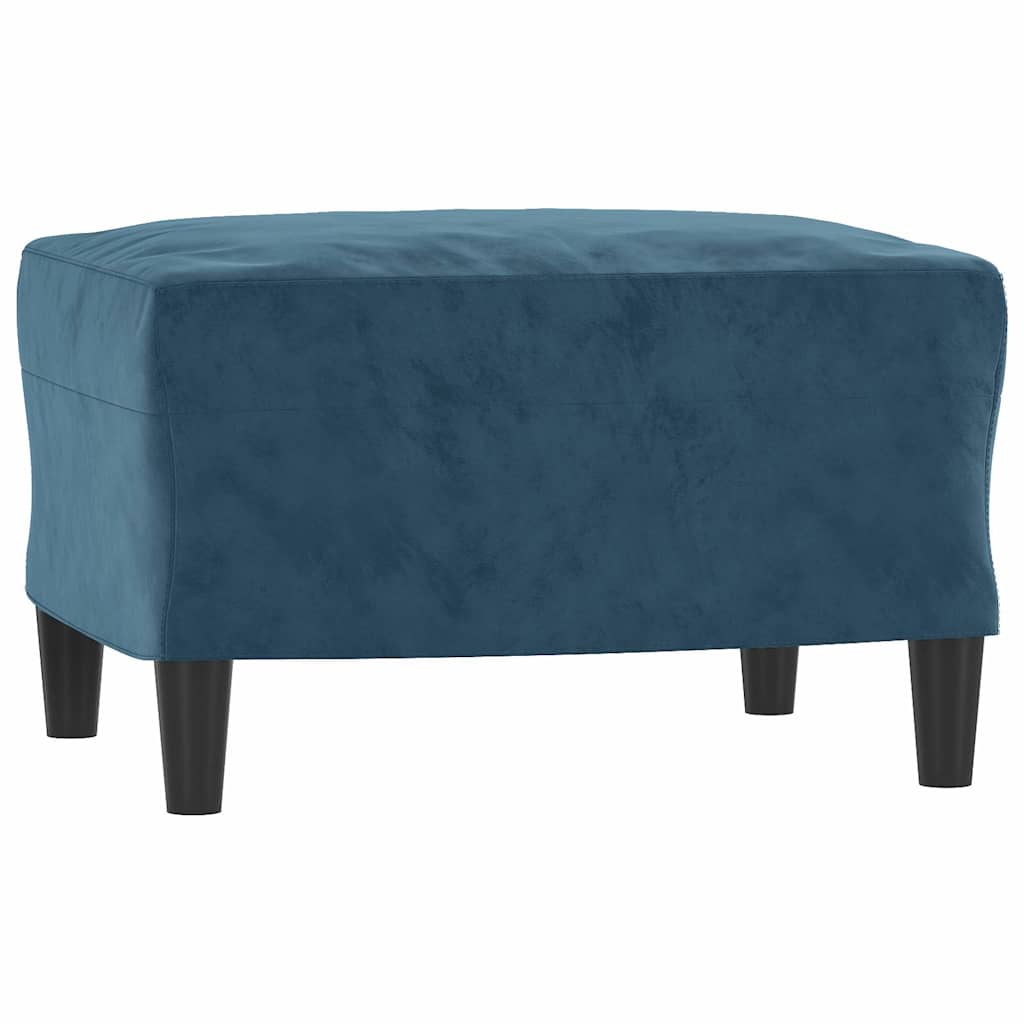 Vidaxl voetenbank 60x50x41 cm fluweel blauw