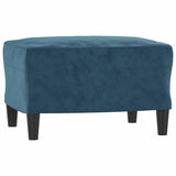 Vidaxl voetenbank 60x50x41 cm fluweel blauw