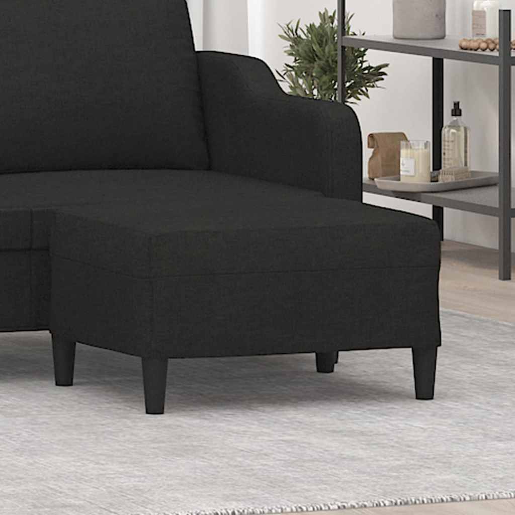 Vidaxl voetenbank 70x55x41 cm stof zwart