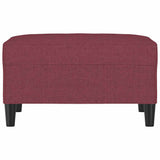 Vidaxl voetenbank 70x55x41 cm stof wijnrood