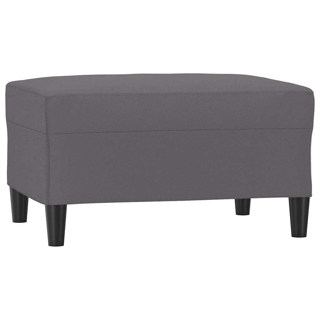 Vidaxl voetenbank 70x55x41 cm kunstleer grijs