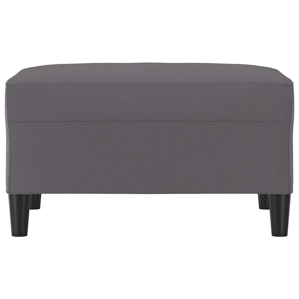 Vidaxl voetenbank 70x55x41 cm kunstleer grijs