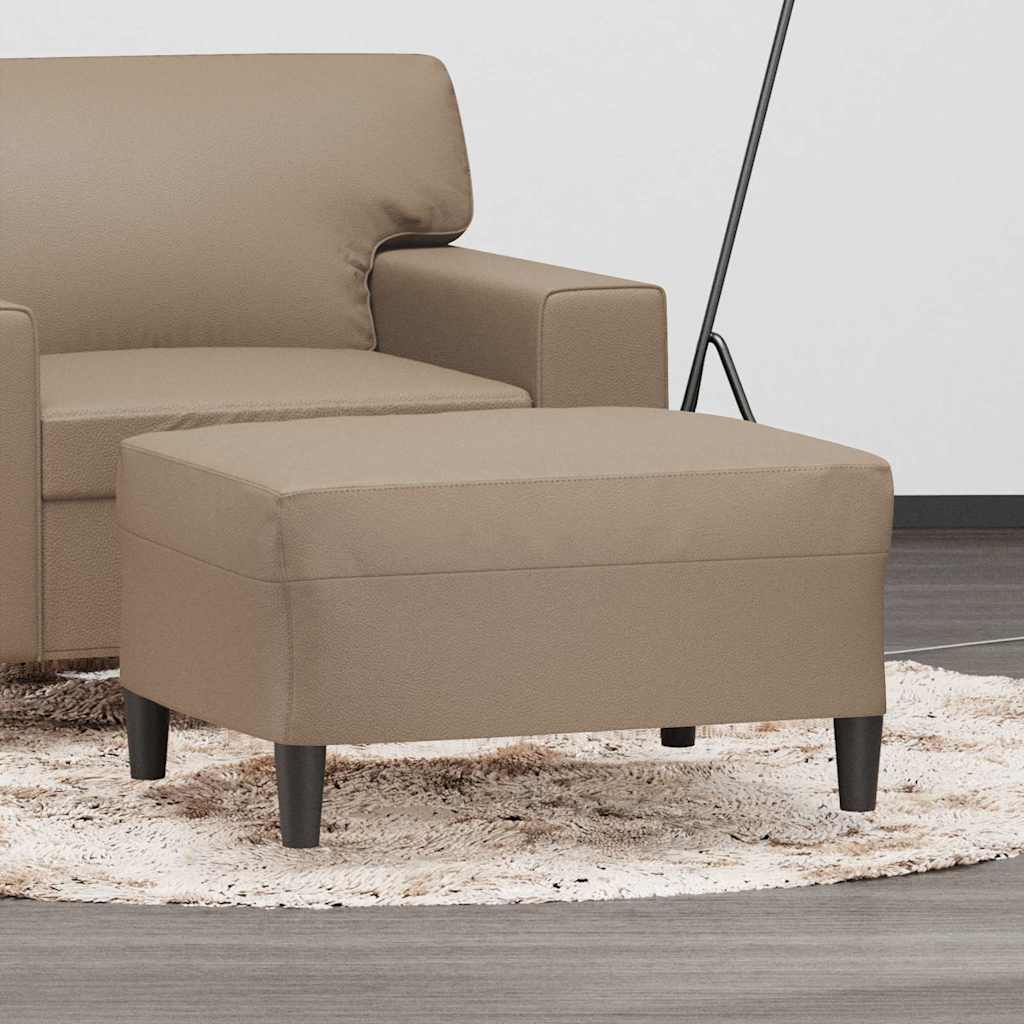 Vidaxl voetenbank 70x55x41 cm kunstleer cappuccino