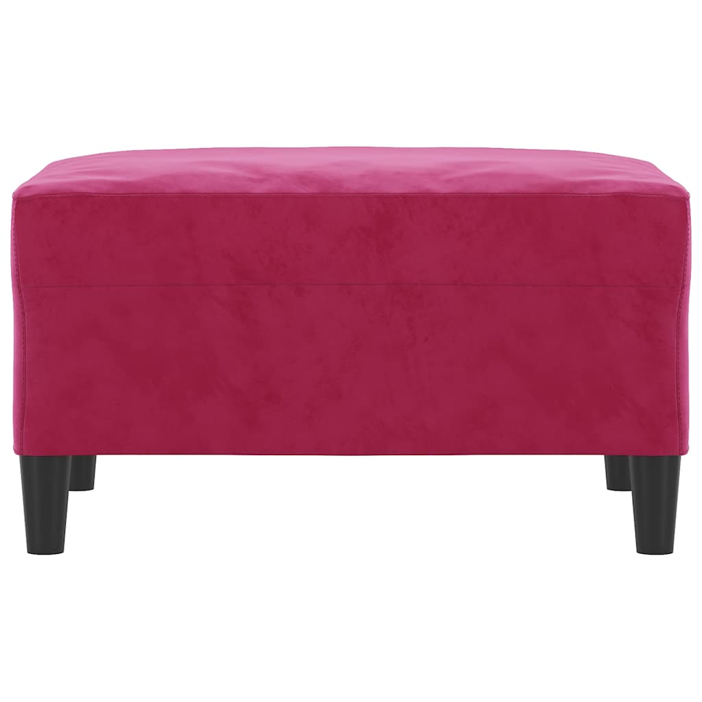 Vidaxl voetenbank 70x55x41 cm fluweel wijnrood