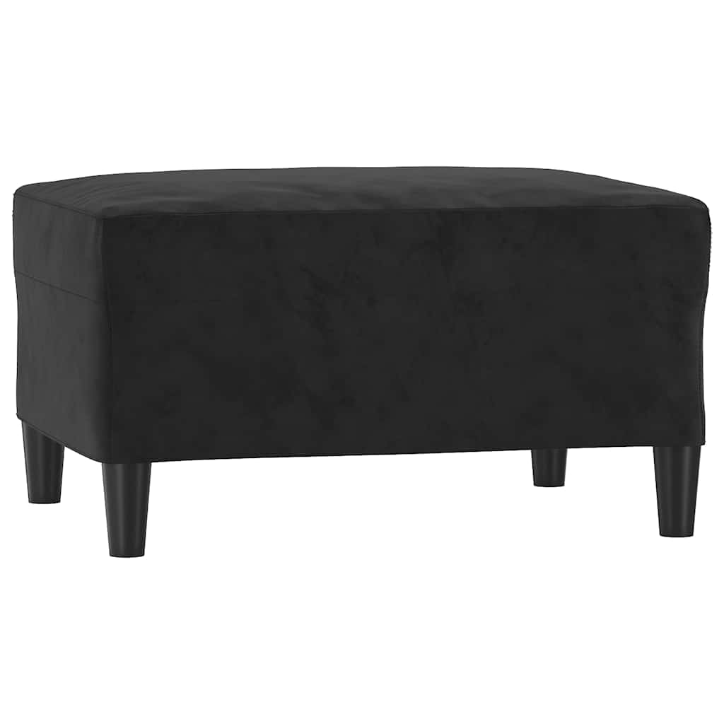 Vidaxl voetenbank 70x55x41 cm fluweel zwart
