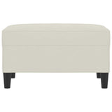 Vidaxl voetenbank 70x55x41 cm fluweel crèmekleurig